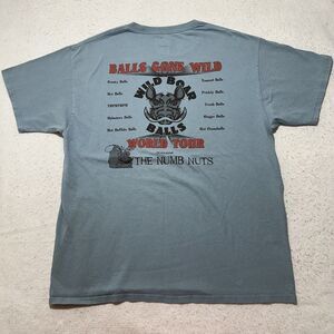Wild Boar Balls Men's Large Gone Wild Tour Graphic T Shirtt Kona Hawaii Tee